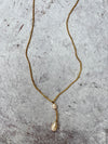 PEARL DROP NECKLACE- GOLD